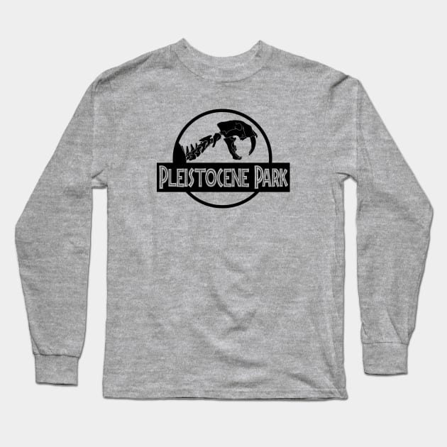 PLEISTOCENE PARK SMILODON - 2.0 Long Sleeve T-Shirt by KERZILLA